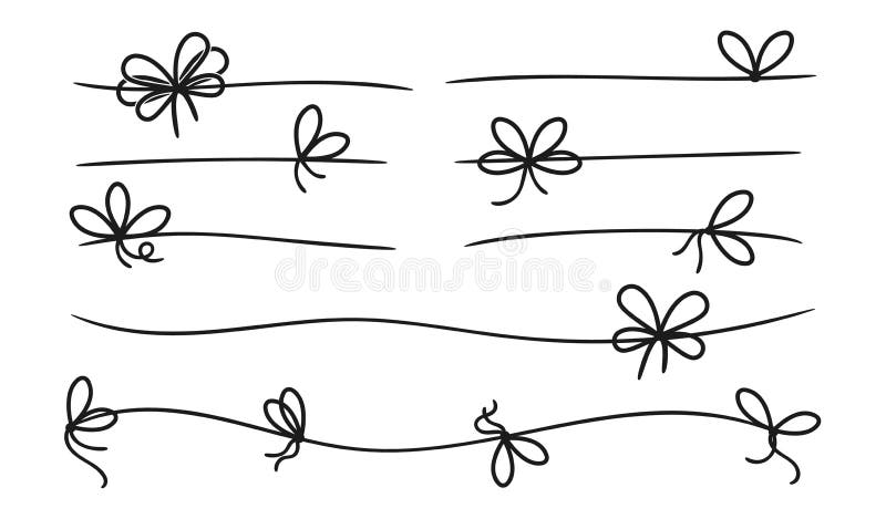 gift icon set. Color simple present box with ribbon. Hand drawing . Doodle  style black ink. different variations Stock Vector