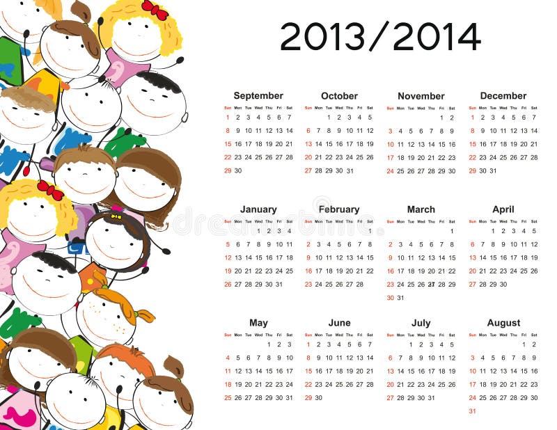 TEENTOP 2014 CALENDAR 未開封 2014 Calendar New School Simple Year Stock Illustrations – 35 2014