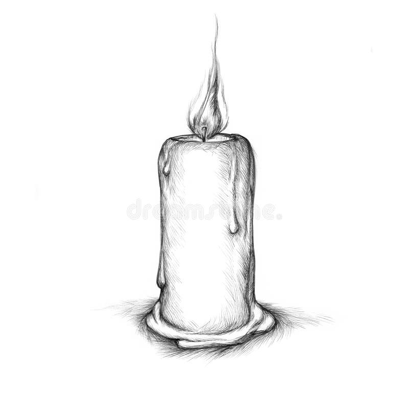 Realistic drawing of a candle by Xethian -- Fur Affinity [dot] net