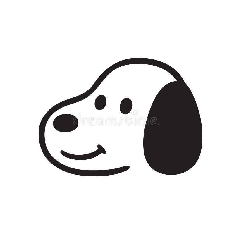 Simple Cartoon Dog Face Drawing Stock Vector - Illustration of line, drawing: 135942455 Simple Cartoon Dog Face Drawing Stock Vector - Illustration of line, drawing: 135942455