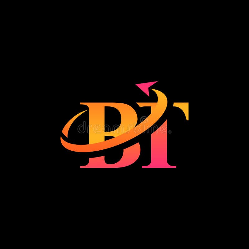BT aerospace creative logo design vector illustration
