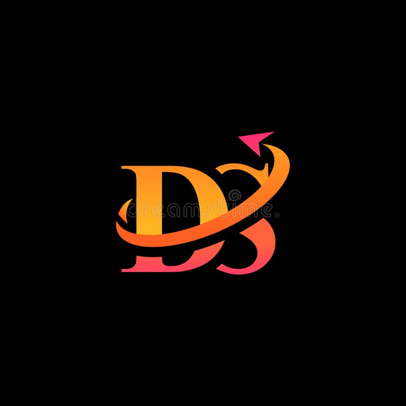 DS aerospace creative logo design vector illustration