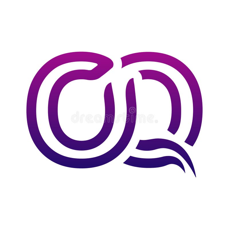 Stylish Creative OQ Logo Icon Design Stock Vector - Illustration of ...