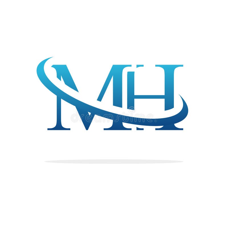 Creative MH Logo Icon Design Stock Vector - Illustration of concept