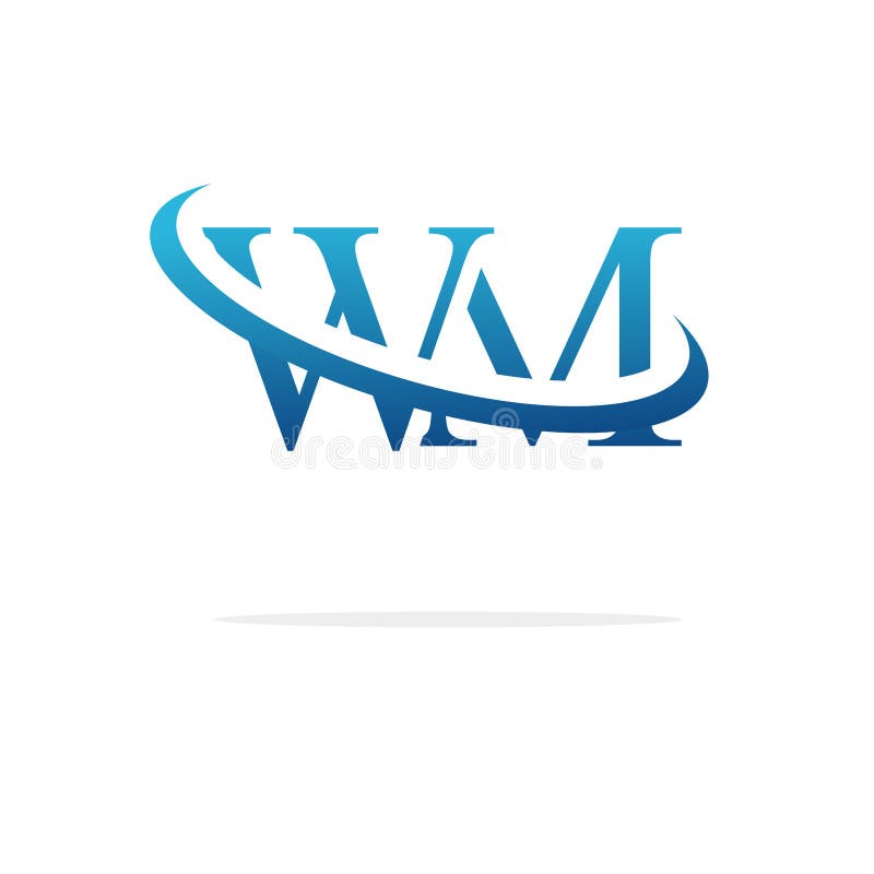 WM Logo design stock illustration. Illustration of basic - 25283194