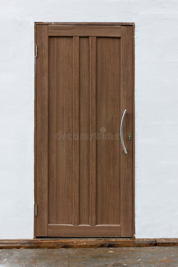 Simple closed door on white wall. design graphics element. Graphics way stock images, royalty-free photos and pictures