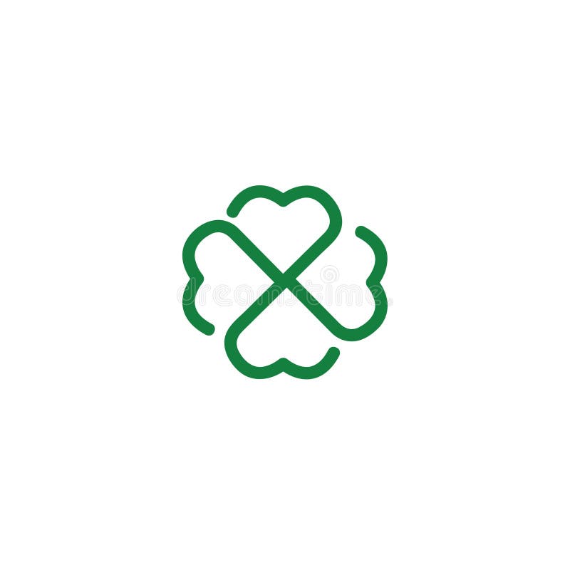Simple Clover Leaf Logo Design With Green Line Stock Illustration Illustration Of Celtic Holiday Simple Clover Leaf Logo Design With Green Line Stock Illustration Illustration Of Celtic Holiday
