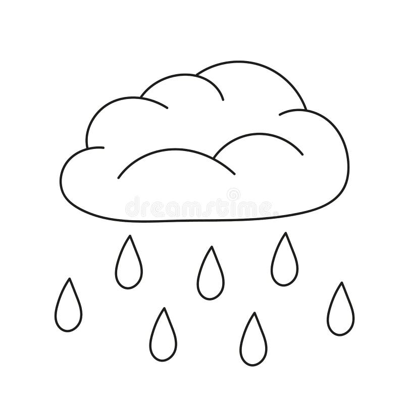 rain drop coloring pages