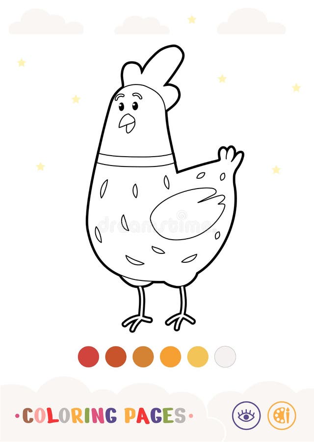 chicken coloring pages for preschoolers