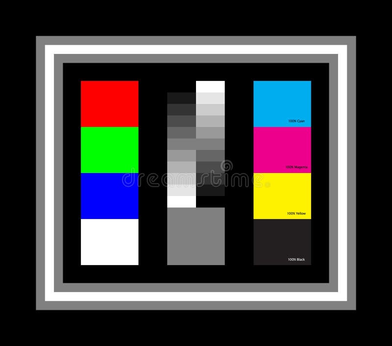 Color Chart Print Test Stock Illustrations 153 Color Chart Print Test