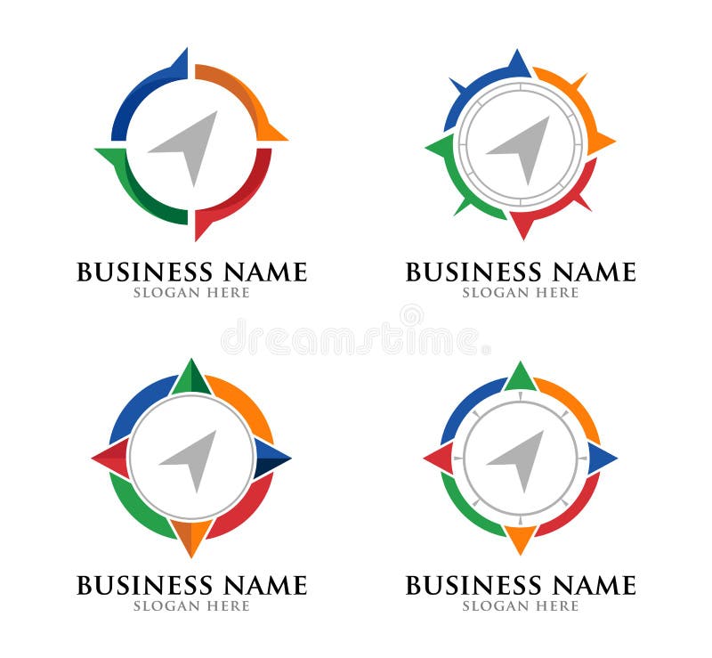 Simple compass vector logo design illustration inspiration royalty free illustration