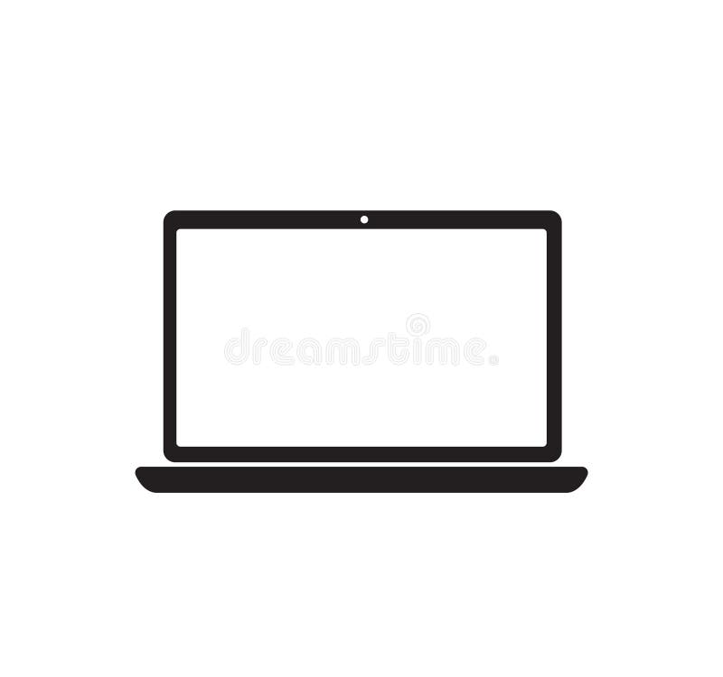 Simple computer, laptop icon. vector illustration vector illustration