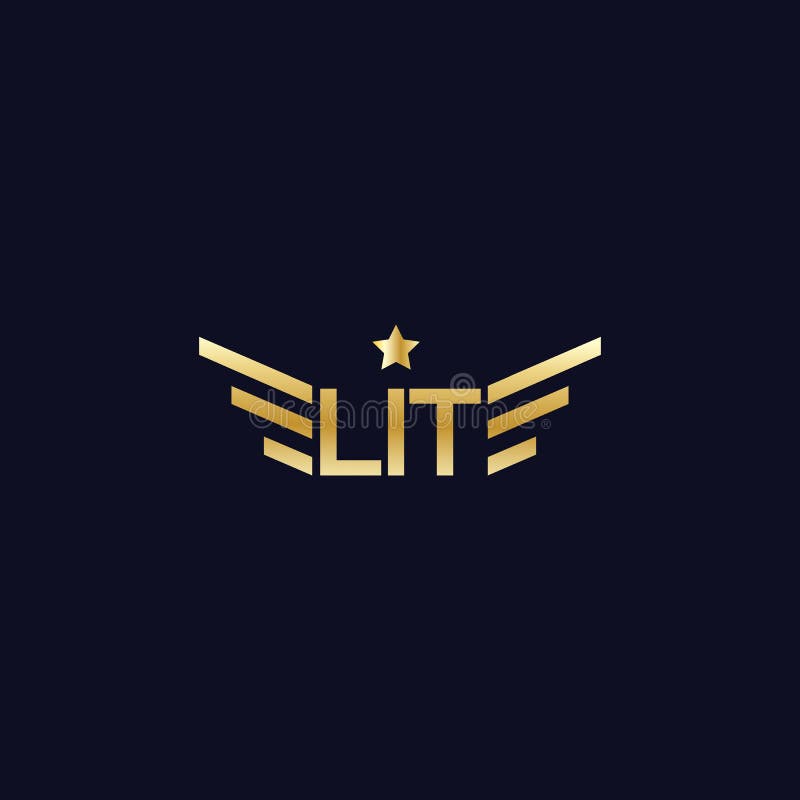 Elite logo design, wordmark luxury sign