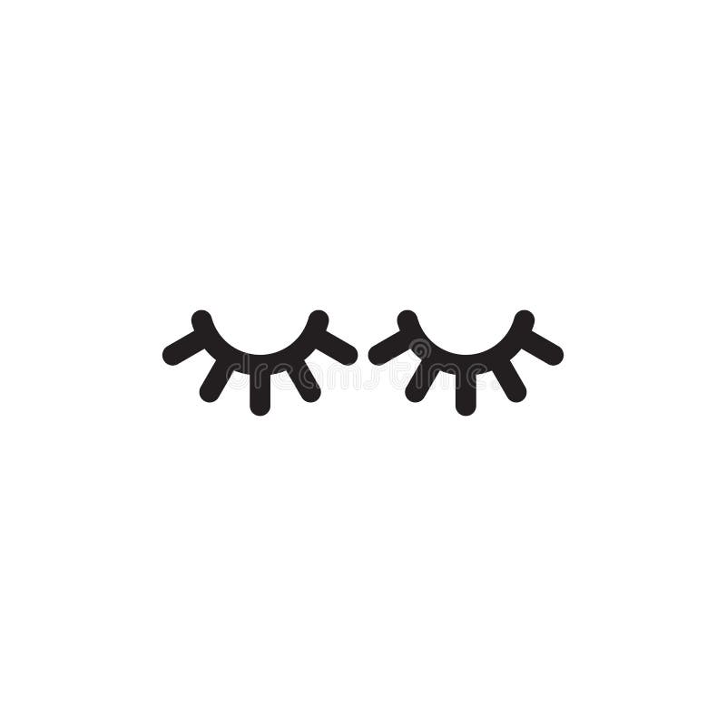 Simple eyebrow icon stock vector. Illustration of lash - 236545092