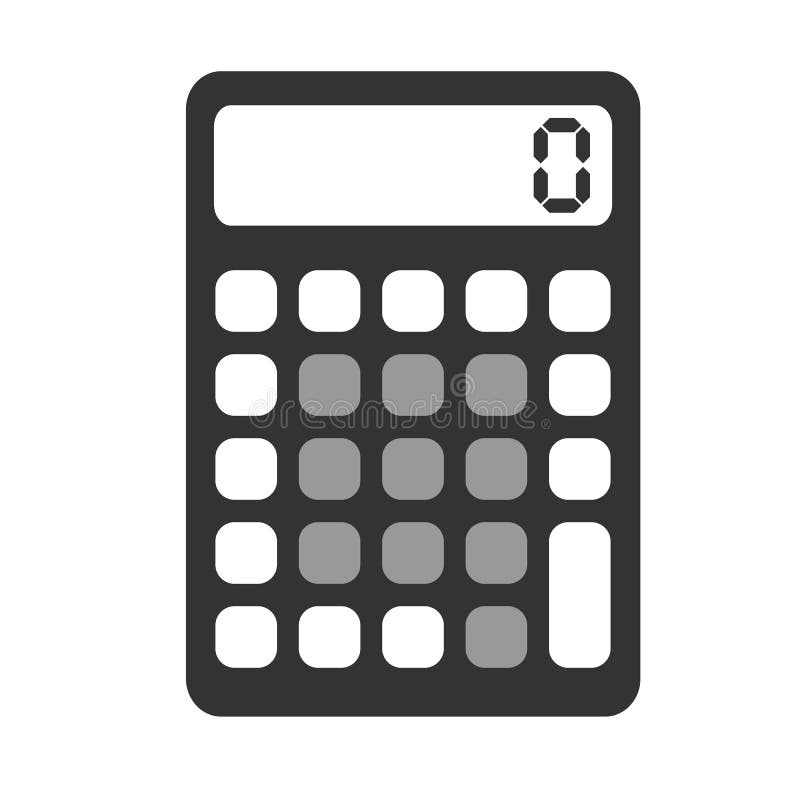 Calculator Icon Aesthetic Black