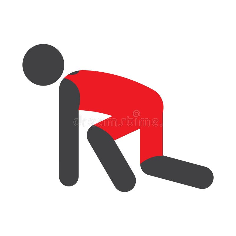 Flat Color Running Prepare Icon Stock Vector - Illustration of running,  start: 105440811