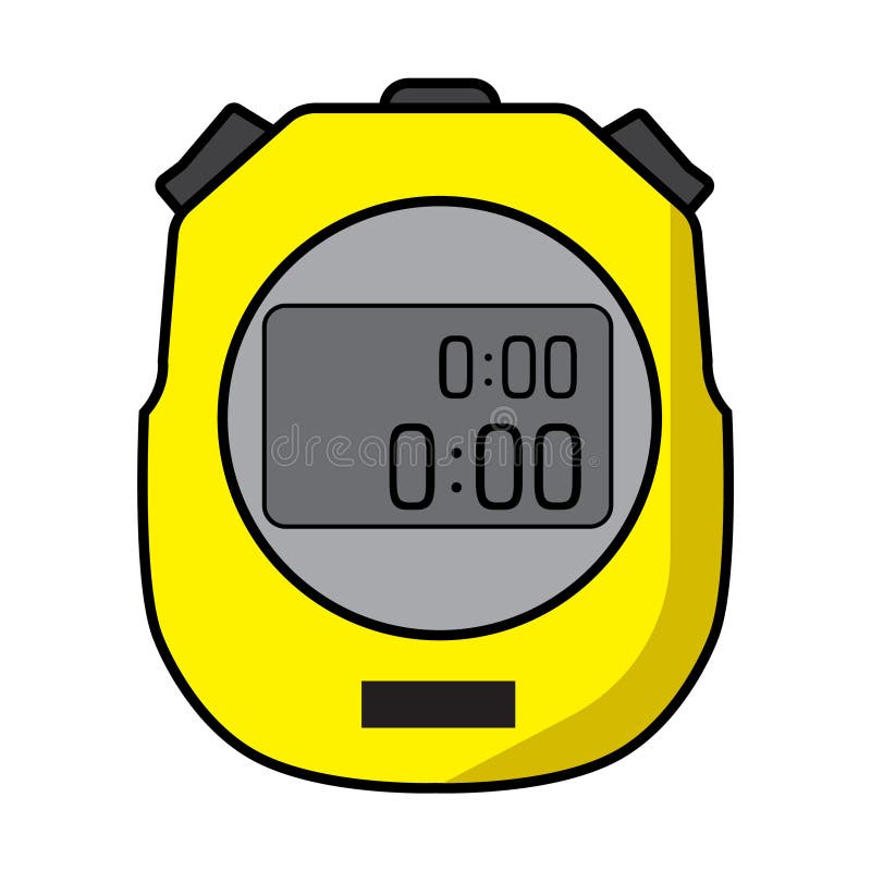 Color Stopwatch Icon Isolated on White Background. Time Timer Sign