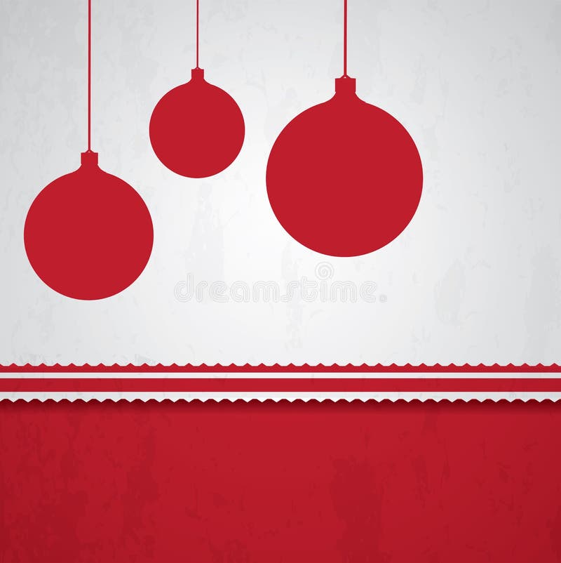 Simple and Fun Christmas Background Stock Vector - Illustration of ball