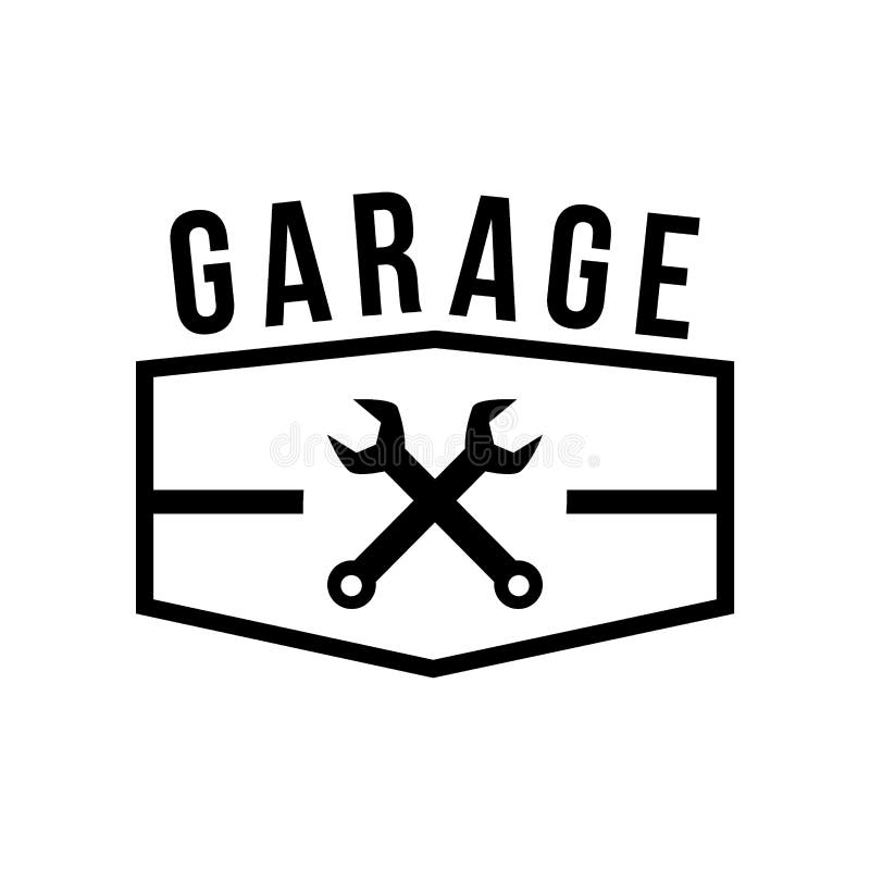 Garage Badge Print With Slogan. Typography Emblem Logo Design - Dads ...