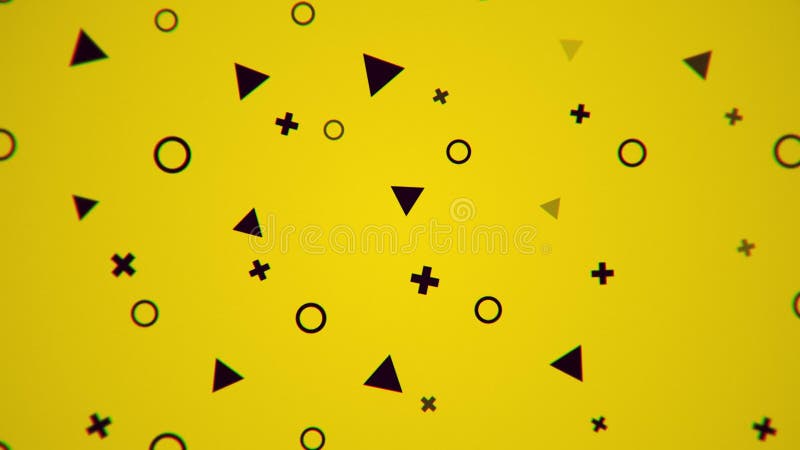 Simple Geometric Shapes Pattern Background stock illustration