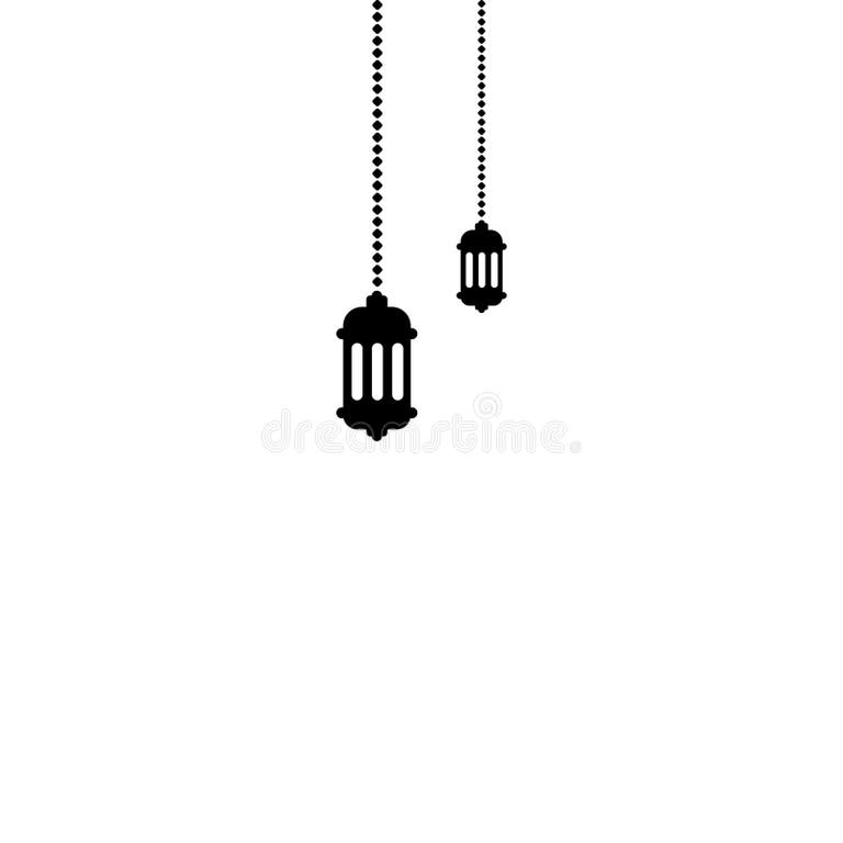 ramadan lantern outline