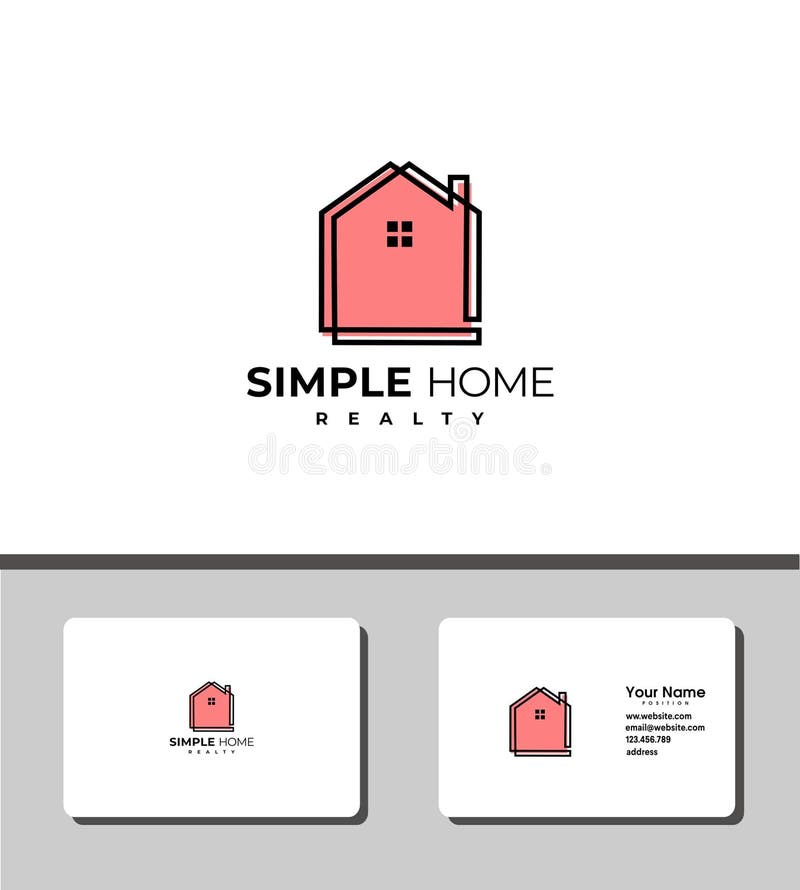 Simple home sweet home logo royalty free illustration Simple home sweet home logo royalty free illustration