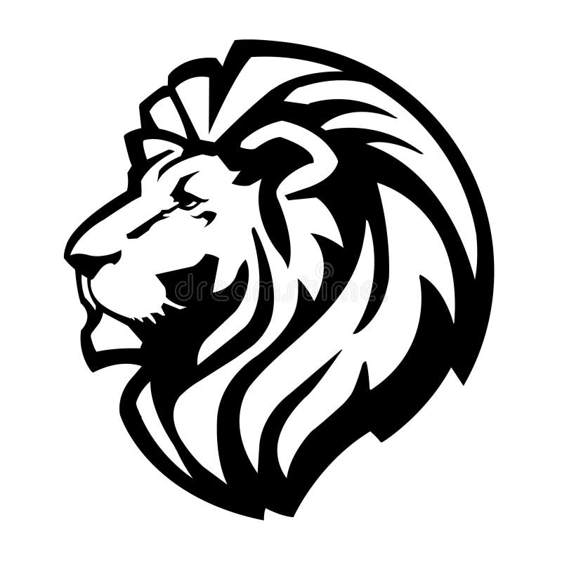 Lion Head Icon stock vector. Illustration of power ...