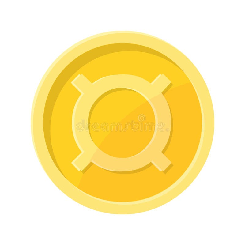 Simple illustration of Generic currency symbol, coin Concept of internet currency stock illustration