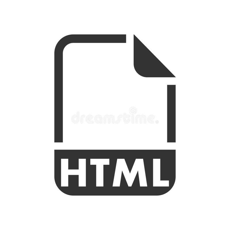 Download HTML file format Icon stock vector. Illustration of ...