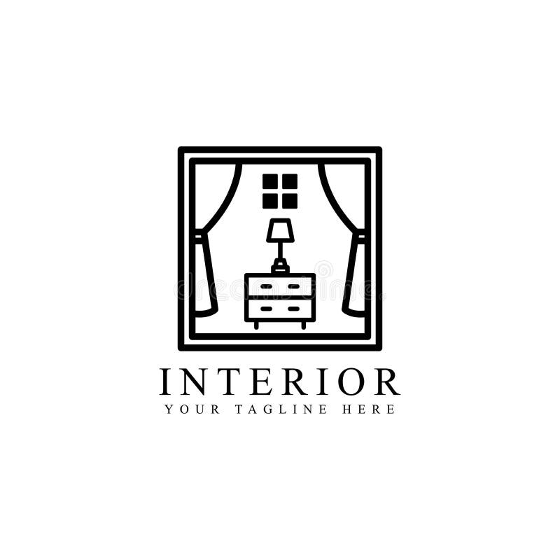 Interior room logo stock vector. Illustration of concept - 156115316