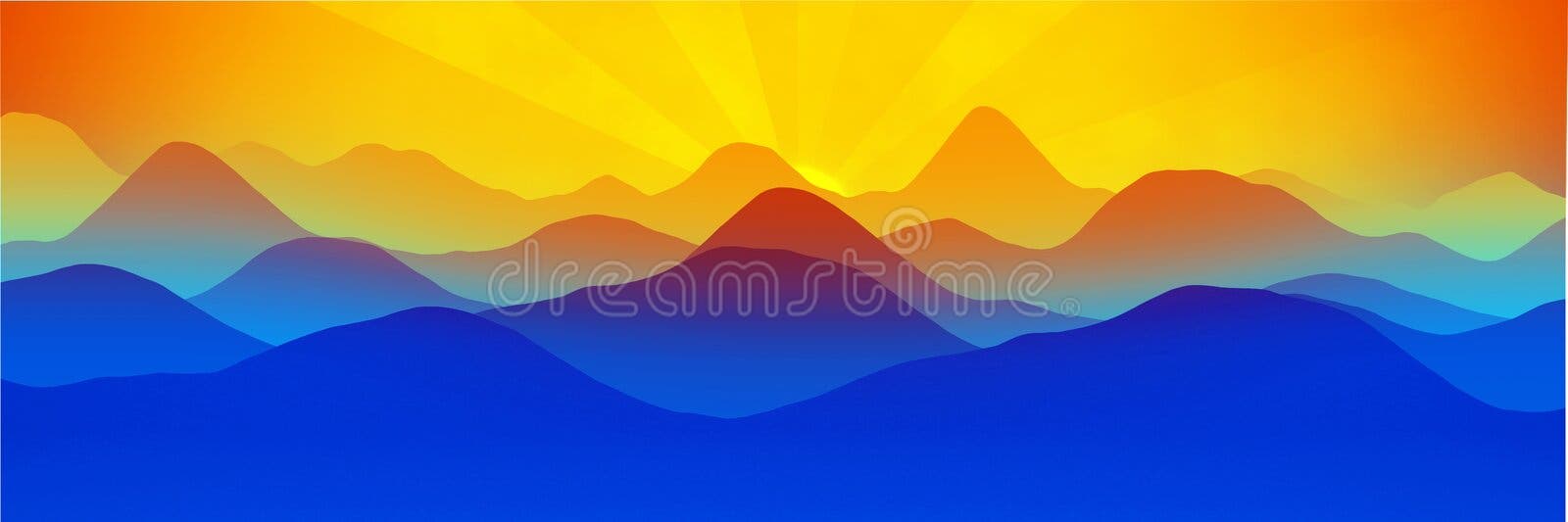 Simple Mountain Background