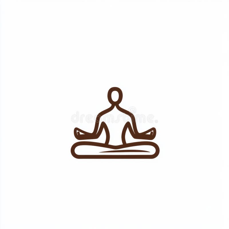 Meditation Icon royalty free illustration