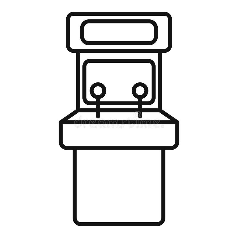 Retro arcade game machine with two joysticks for entertainment vector illustration