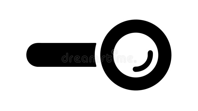 A minimalist outline vector icon of a small magnifying glass. This illustration is perfect for search bars, discovery features, troubleshooting guides, or detailed inspection tools. Its clean design conveys precision, investigation, and finding information, suitable for various digital and print applications where focus is key, vector design Generative AI. Key generative vectors