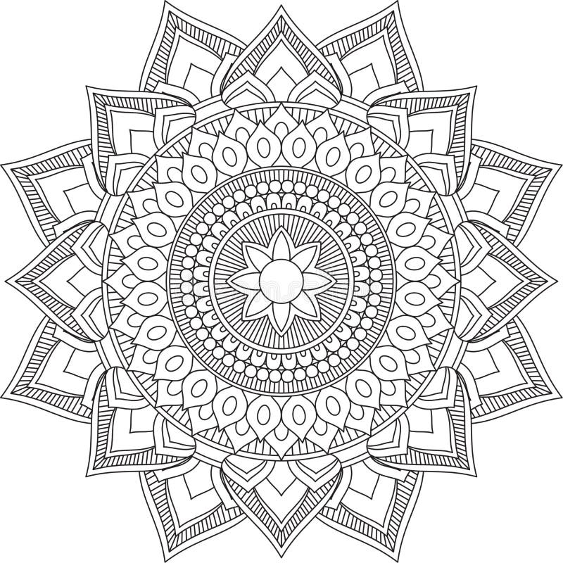Simple Mandala Circle Coloring Page for Adult, Children Stock Vector - Illustration of design, decoration: 216040399 Simple Mandala Circle Coloring Page for Adult, Children Stock Vector - Illustration of design, decoration: 216040399