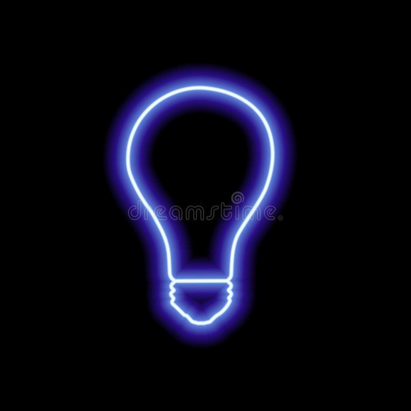A Simple Neon Green Human Contour Isolated on White Stock Vector