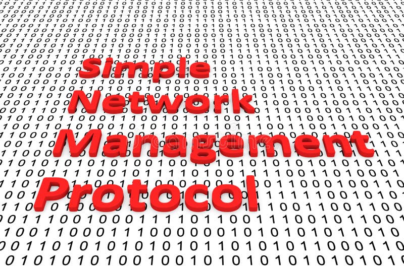 Simple network management protocol иллюстрация штока Simple network management protocol иллюстрация штока