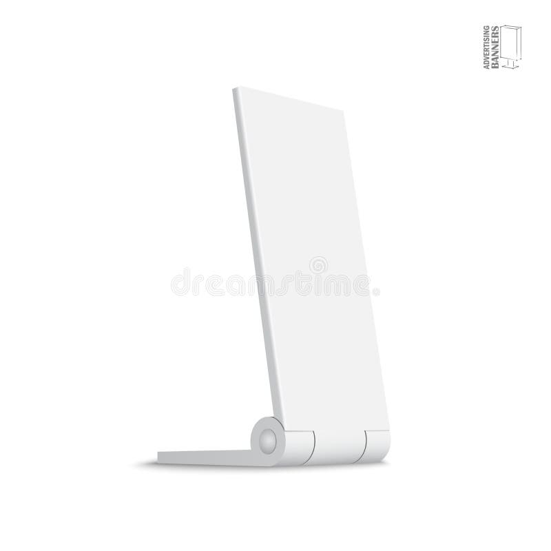 Simple Outdoor Indoor Stander Advertising Stand Banner Stock Vector Illustration Of Media Message
