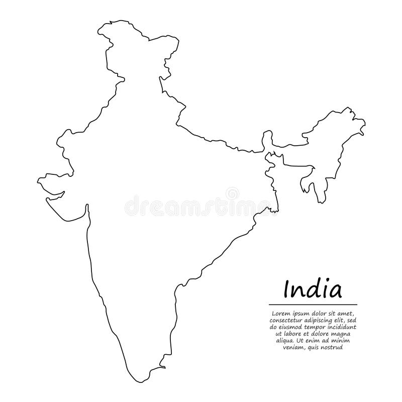 Map of India. An illustrated map of india , #AFF, #India, #Map,  #illustrated, #india, #map #ad | India map, Map, Map sketch