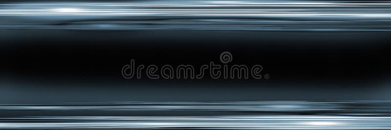 Simple panoramic background for design. Place for advertising text. Blue lines on a black background