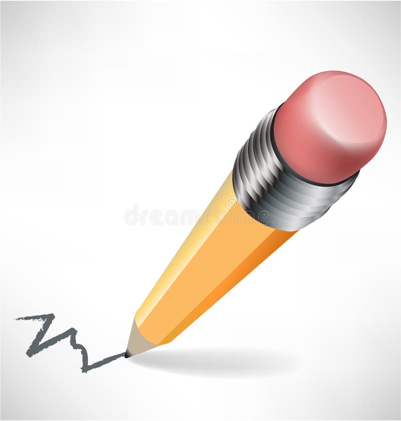 Simple pencil and trace stock vector. Illustration of creative 22342098