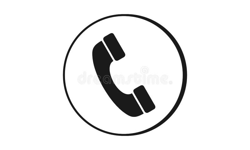 Simple phone symbol vector design royalty free illustration