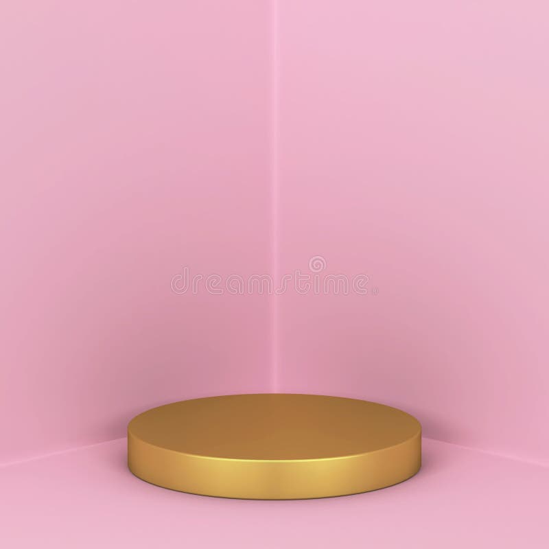 Simple Podium. Showcase Stand for Your Product Stock Illustration