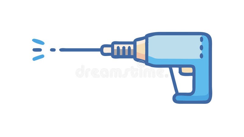 A simple power drill icon. Tool and construction vector graphic. vector design Generative AI stock illustration