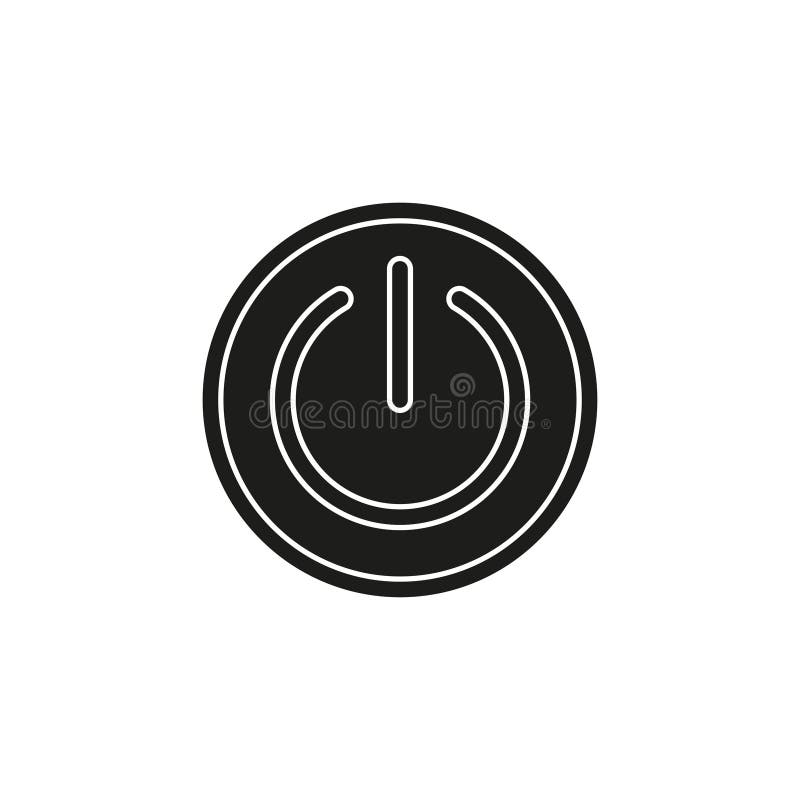 Simple Power Vector Icon royalty free illustration