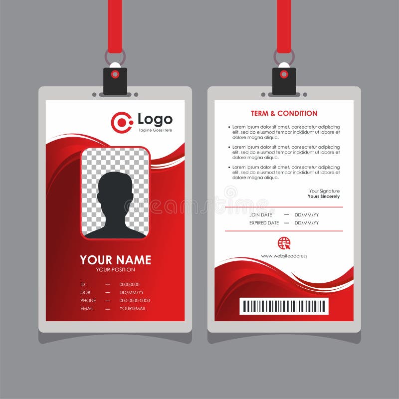 Professional Id Card Red Stock Illustrations – 335 Professional Id Card Red  Stock Illustrations, Vectors & Clipart - Dreamstime