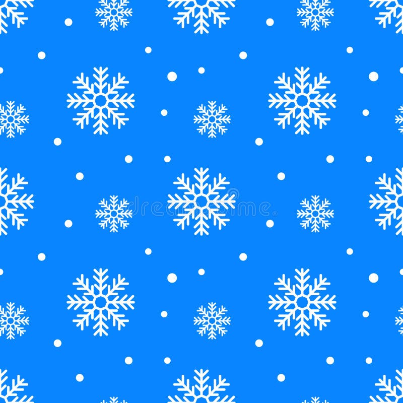 Simple seamless pattern with snowflakes. Winter endless background. Vector illustration vector illustration Simple seamless pattern with snowflakes. Winter endless background. Vector illustration vector illustration