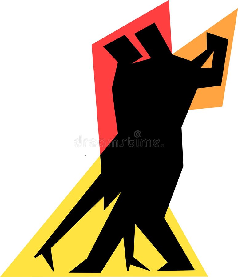 Simple Tango Dance Couple/eps stock illustration Simple Tango Dance Couple/eps stock illustration