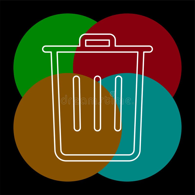Trash vector icon royalty free illustration