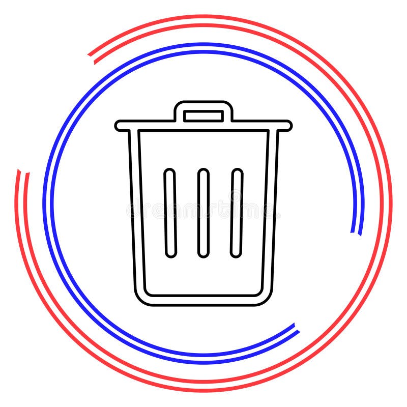 Trash vector icon vector illustration
